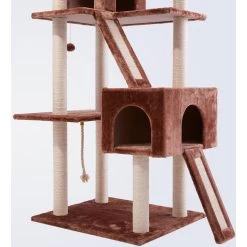 Frisco 72-in Large Base Faux Fur Cat Tree & Condo -Frisco 101809 PT4. AC SS1800 V1584452718