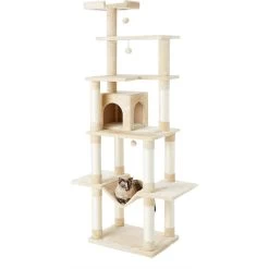 Frisco 78-in Faux Fur Cat Tree & Condo -Frisco 128068 PT1. AC SS1800 V1505930986