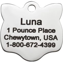 Frisco Stainless Steel Personalized Cat ID Tag, Cat -Frisco 153043 PT2. AC SS1800 V1540560126