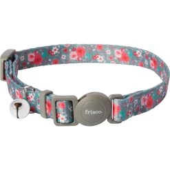 Frisco Rose Polyester Breakaway Cat Collar With Bell