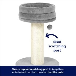 Frisco 24.8-in Heavy Duty Faux Fur Cat Tree 10 Frisco 24.8-in Heavy Duty Faux Fur Cat Tree -Frisco 169397 PT2. AC SS1800 V1667229717