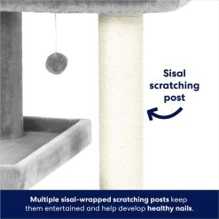 Frisco 42-in Heavy Duty Faux Fur Cat Tree & Condo -Frisco 169398 PT3. AC SS1800 V1667228362