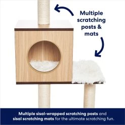 Frisco 62-in Modern Cat Tree & Condo -Frisco 177901 PT2. AC SS1800 V1667227352