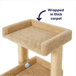 Frisco 32-in Real Carpet Wooden Cat Tree With Toy 9 Frisco 32-in Real Carpet Wooden Cat Tree With Toy -Frisco 208920 PT2. AC SS1800 V1667228691