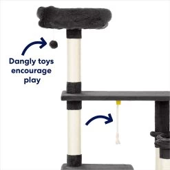 Frisco 66-in Cat Tree With Bed, Condo, Lounge Basket & Top Perch 11 Frisco 66-in Cat Tree With Bed, Condo, Lounge Basket & Top Perch -Frisco 214381 PT3. AC SS1800 V1667228511