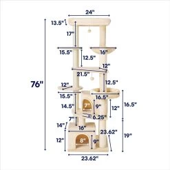 Frisco 76-in XXL Heavy Duty Cat Tree -Frisco 214394 PT1. AC SS1800 V1687792325