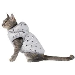 Frisco Mediumweight Silver Polka Dotted Insulated Dog & Cat Coat 11 Frisco Mediumweight Silver Polka Dotted Insulated Dog & Cat Coat -Frisco 224017 PT2. AC SS1800 V1600266087