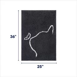 Frisco Microfiber Chenille Cat Silhouette Litter Mat 9 Frisco Microfiber Chenille Cat Silhouette Litter Mat -Frisco 235902 PT1. AC SS1800 V1676556259