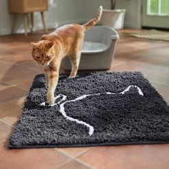 Frisco Microfiber Chenille Cat Silhouette Litter Mat 12 Frisco Microfiber Chenille Cat Silhouette Litter Mat -Frisco 235902 PT4. AC SS1800 V1676556246
