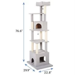 Frisco 80-in Faux Fur Cat Tree & Condo 8 Frisco 80-in Faux Fur Cat Tree & Condo -Frisco 236556 PT1. AC SS1800 V1637361444