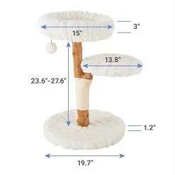 Frisco Natural Wood Modern Cat Tree With Toy, Ivory, Medium 9 Frisco Natural Wood Modern Cat Tree With Toy, Ivory, Medium -Frisco 236561 PT1. AC SS1800 V1617026238