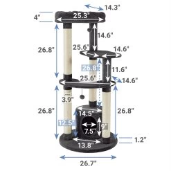 Frisco Heavy Duty Faux Fur Cat Tree & Condo 9 Frisco Heavy Duty Faux Fur Cat Tree & Condo -Frisco 238157 PT1. AC SS1800 V1617026122