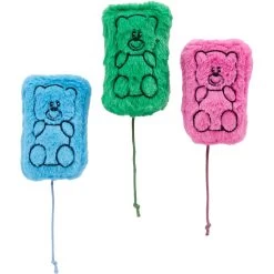 Frisco Zoomies & Chill Gummy Bear Plush Cat Toy With Catnip