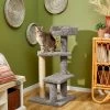 Frisco 41.5-in Real Carpet Wooden Cat Tree -Frisco 244527 MAIN. AC SS1800 V1606765034