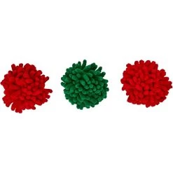 Frisco Holiday Moppy Ball Cat Toy With Catnip, 3 Count -Frisco 244935 PT3. AC SS1800 V1600707664