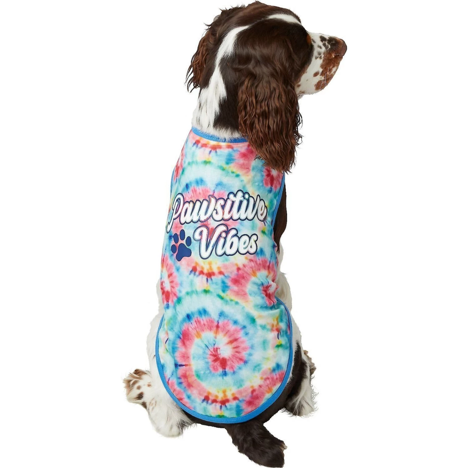 Frisco Pawsitive Vibes Tiedye Print Dog & Cat T-Shirt 6 Frisco Pawsitive Vibes Tiedye Print Dog & Cat T-Shirt - Image 4