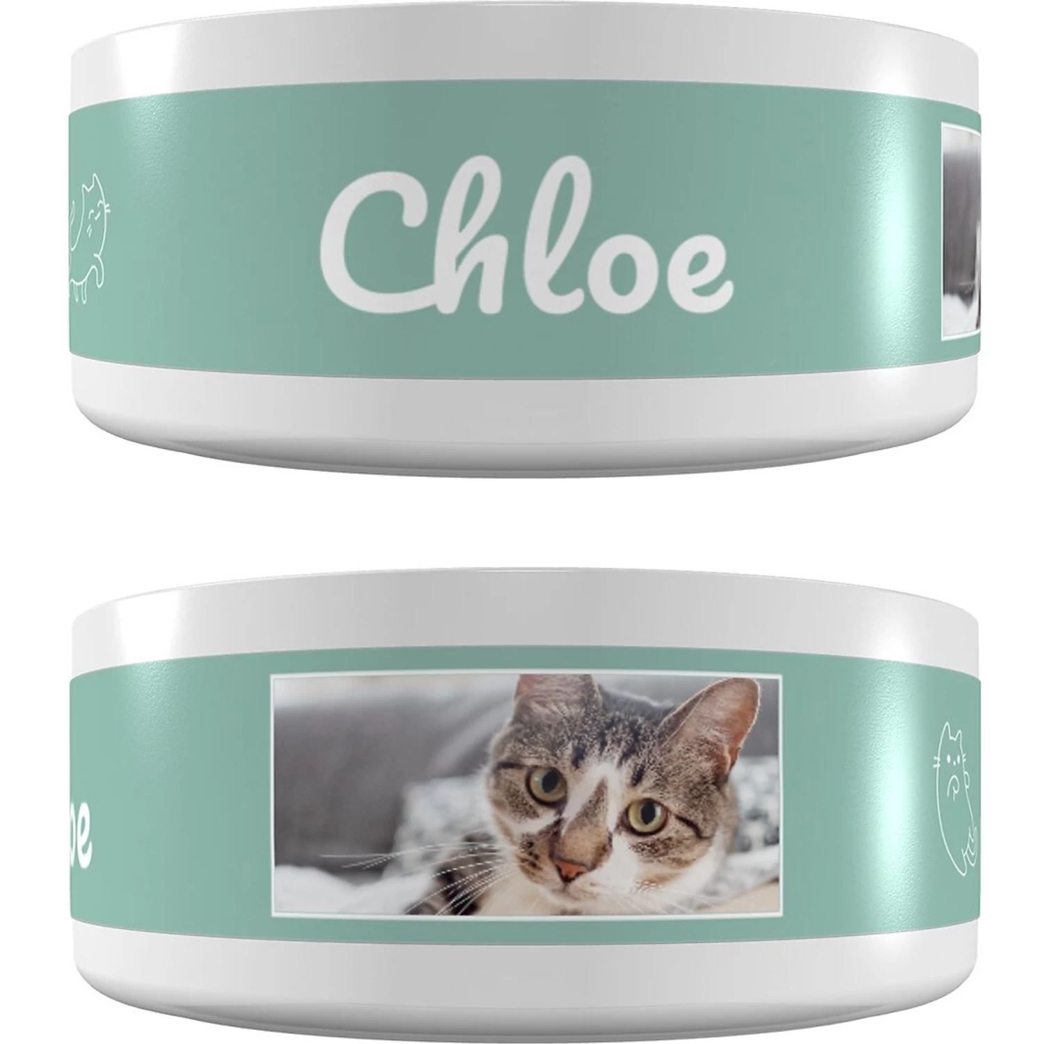 Frisco Playful Kitty Ceramic Personalized Cat Bowl, 1-cup, 8oz 3 Frisco Playful Kitty Ceramic Personalized Cat Bowl, 1-cup, 8oz