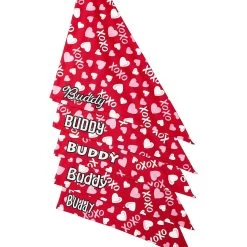 Frisco XOXO Hearts Personalized Dog & Cat Bandana -Frisco 254203 PT4. AC SS1800 V1632418571