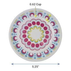 Frisco Kaleidoscope Pattern Non-skid Ceramic Cat Dish 9 Frisco Kaleidoscope Pattern Non-skid Ceramic Cat Dish -Frisco 256092 PT1. AC SS1800 V1616168834