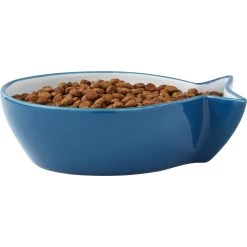 Frisco Fish Shaped Non-skid Ceramic Cat Bowl -Frisco 256111 PT3. AC SS1800 V1616522602