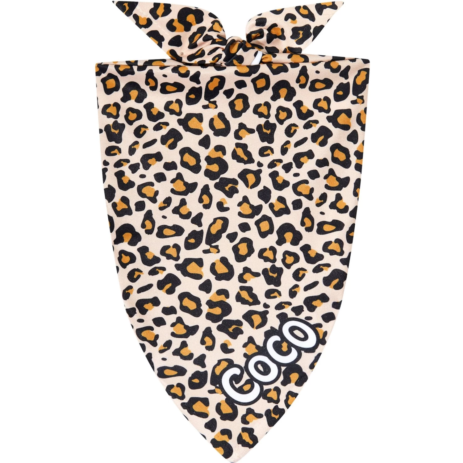 Frisco Leopard Print Personalized Dog & Cat Bandana 3 Frisco Leopard Print Personalized Dog & Cat Bandana