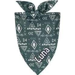 Frisco Boho Geo Personalized Dog & Cat Bandana
