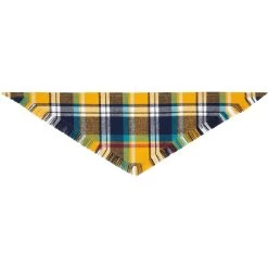 Frisco Blue/Yellow Plaid Dog & Cat Flannel Bandana -Frisco 267901 PT4. AC SS1800 V1637689929