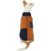 Frisco Lightweight Colorblock Dog & Cat Zippered Sherpa Fleece Vest, Blue/Brown -Frisco 268191 MAIN. AC SS1800 V1628794287
