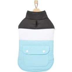 Frisco Mediumweight Colorblock Insulated Dog & Cat Puffer Coat With Pocket, Blue 12 Frisco Mediumweight Colorblock Insulated Dog & Cat Puffer Coat With Pocket, Blue -Frisco 268311 PT4. AC SS1800 V1628826737
