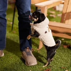 Frisco Lightweight Soft Sherpa Dog & Cat Coat, Oatmeal 15 Frisco Lightweight Soft Sherpa Dog & Cat Coat, Oatmeal -Frisco 268328 PT8. AC SS1800 V1629835850