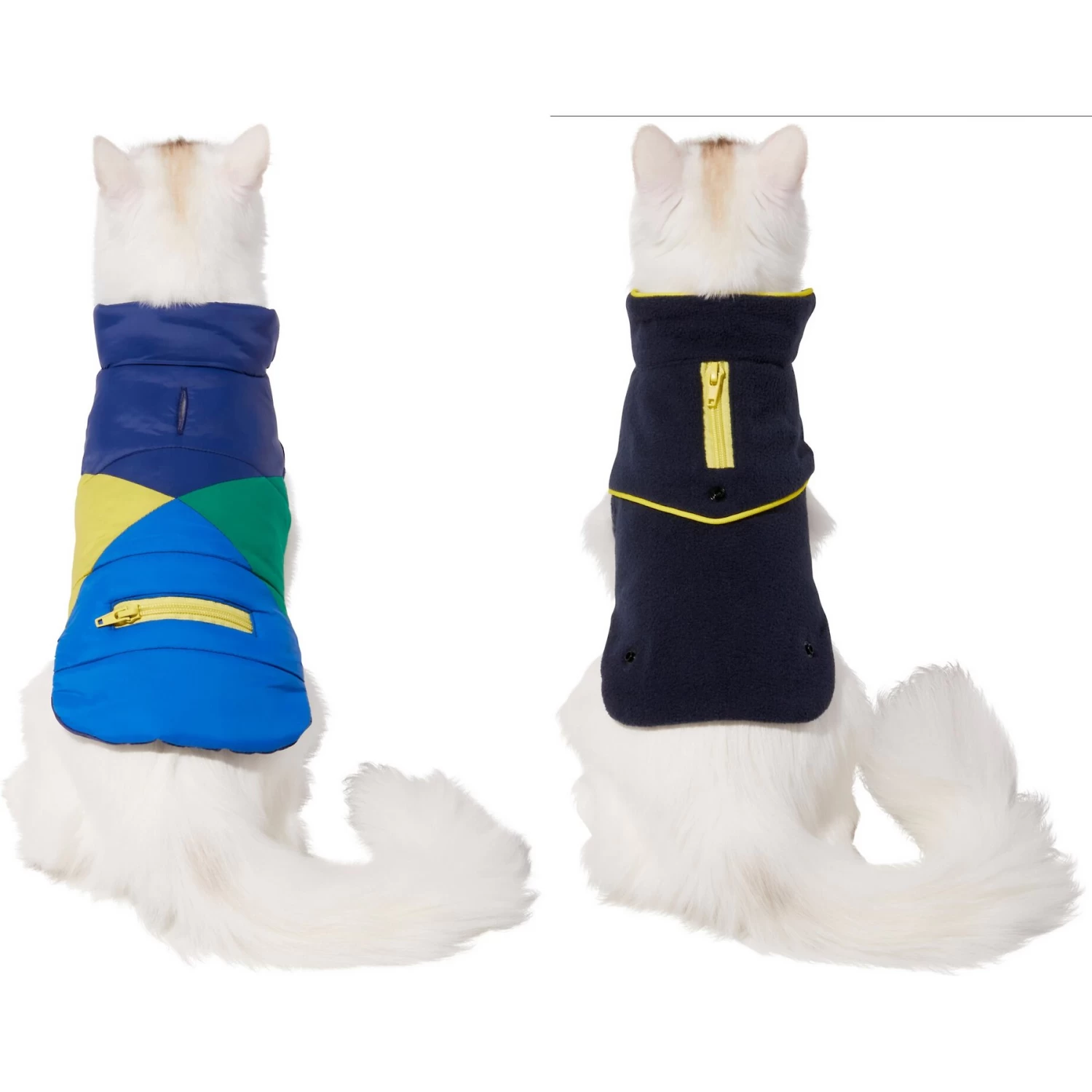 Frisco Mediumweight Colorblock 2-in-1 Dog & Cat Fleece Coat 5 Frisco Mediumweight Colorblock 2-in-1 Dog & Cat Fleece Coat - Image 3