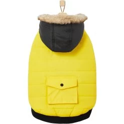 Frisco Heavyweight Anchorage Insulated Dog & Cat Parka, Yellow/Black 12 Frisco Heavyweight Anchorage Insulated Dog & Cat Parka, Yellow/Black -Frisco 268397 PT4. AC SS1800 V1628792817