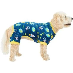 Frisco Dog & Cat Cozy Plush Fleece PJs, Outer Space -Frisco 268477 PT2. AC SS1800 V1637680619