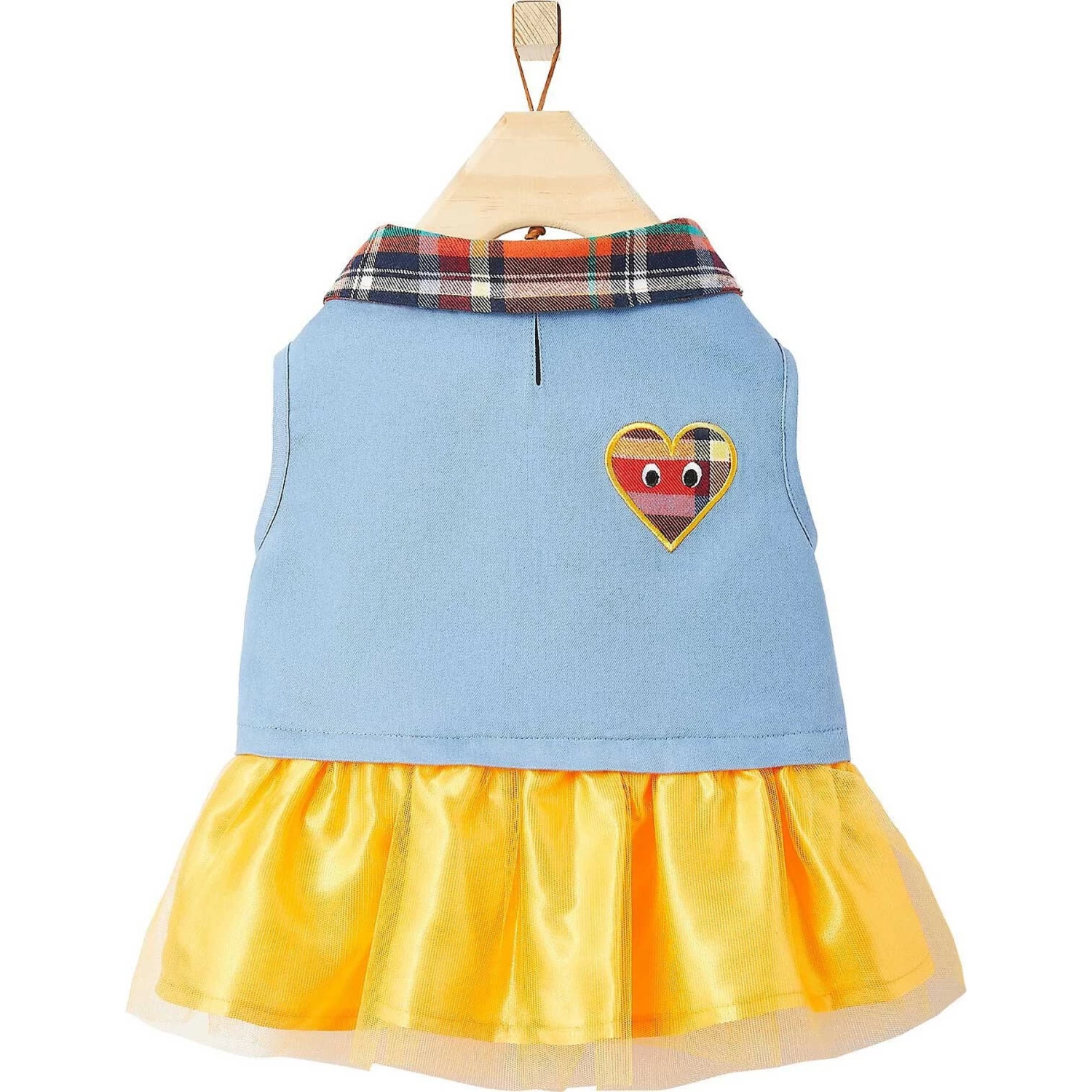Frisco Chambray Plaid Dog & Cat Dress 3 Frisco Chambray Plaid Dog & Cat Dress