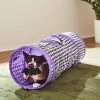 Frisco Halloween Checkered Foldable Play Tunnel Cat Toy With Catnip