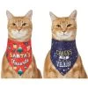 Frisco Santa's Favorite & Cheers To The New Year Dog & Cat Reversible Bandana -Frisco 276285 MAIN. AC SS1800 V1637716060