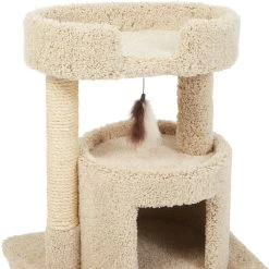 Frisco 27-in Real Carpet Cat Tree With Condo And Oval Perch 8 Frisco 27-in Real Carpet Cat Tree With Condo And Oval Perch -Frisco 282747 PT3. AC SS1800 V1621949602