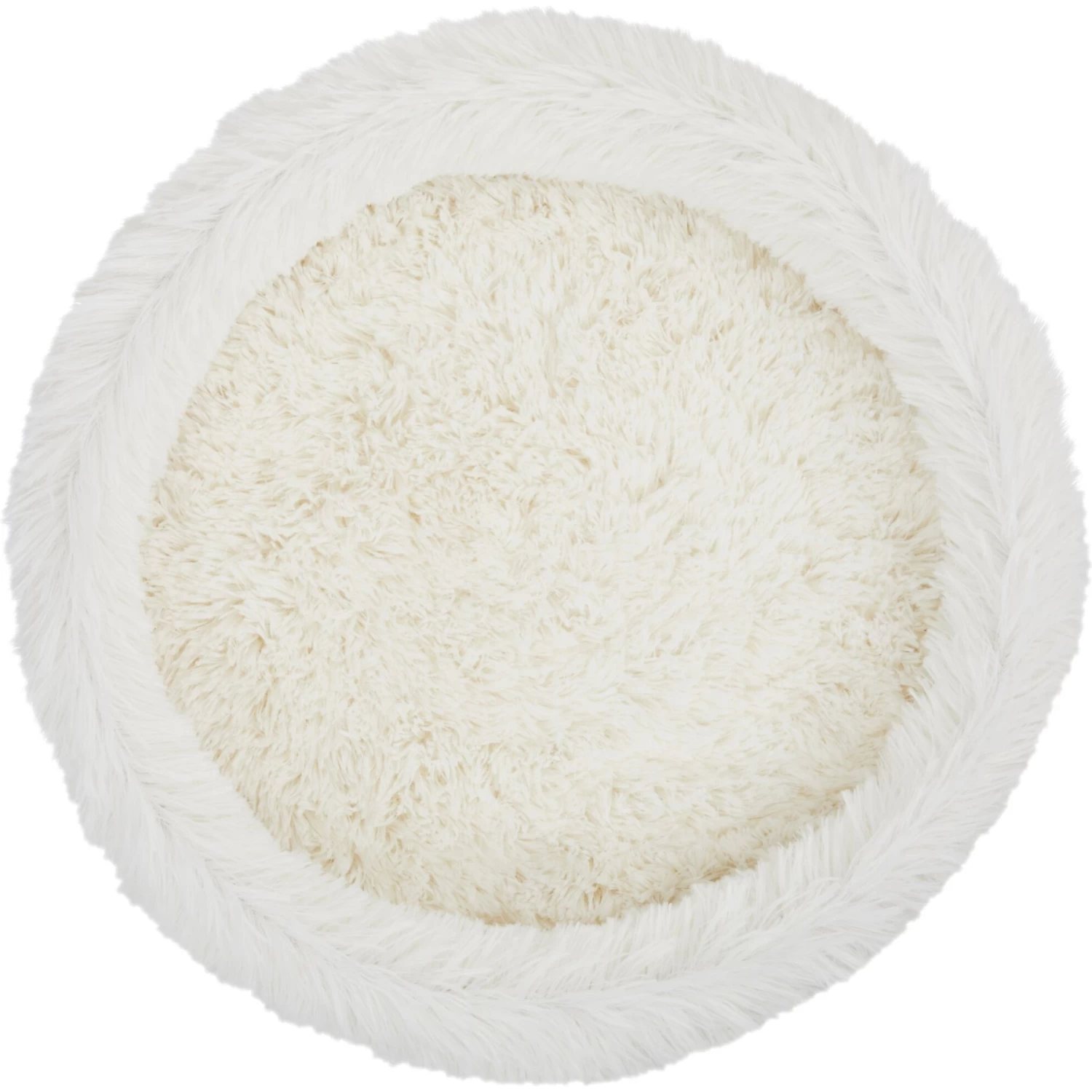 Frisco Eyelash Fur Round Elevated Cat Bed 6 Frisco Eyelash Fur Round Elevated Cat Bed - Image 4