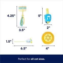 Frisco Holiday 8 Days Of Hanukkah Cardboard Calendar With Toys For Cats -Frisco 287301 PT1. AC SS1800 V1694812787