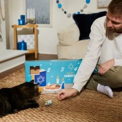 Frisco Holiday 8 Days Of Hanukkah Cardboard Calendar With Toys For Cats -Frisco 287301 PT4. AC SS1800 V1689793188