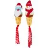 Frisco Holiday Santa & Snowman Ice Cream Cones Plush Cat Toy With Catnip, 2 Count -Frisco 287373 MAIN. AC SS1800 V1632775688