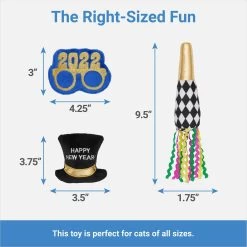 Frisco New Years Necessities Plush Cat Toy With Catnip -Frisco 288472 PT1. AC SS1800 V1640718497