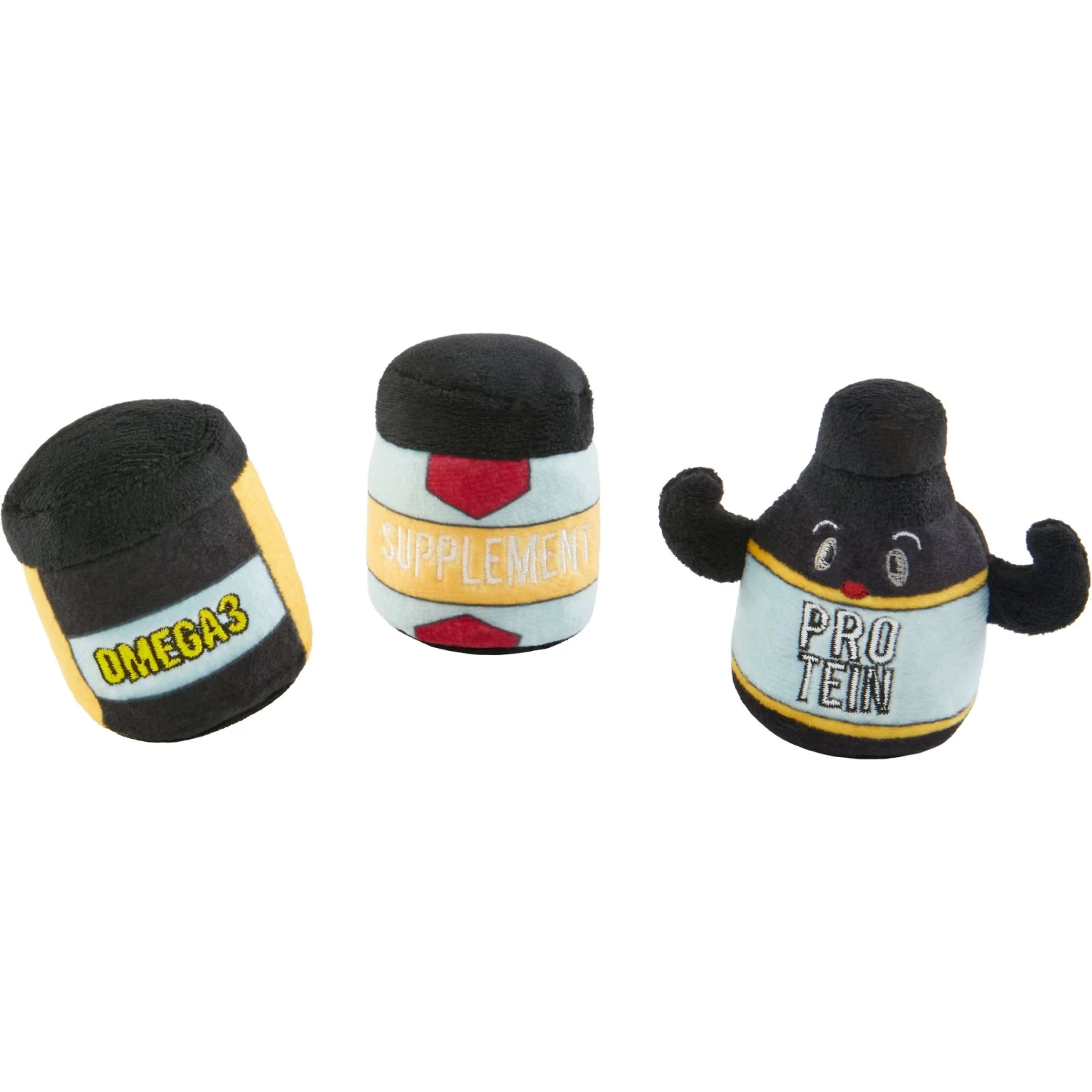 Frisco Pre-Workout & Protein Plush Cat Toy With Catnip, 3 Count 3 Frisco Pre-Workout & Protein Plush Cat Toy With Catnip, 3 Count