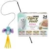 Fancy Feast Tender Feast Variety Pack Canned Kitten Food & Frisco Bird With Feathers Teaser Wand Cat Toy With Catnip -Frisco 292976 MAIN. AC SS1800 V1620007629