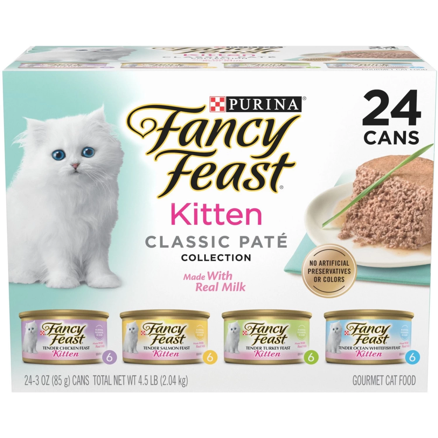 Fancy Feast Tender Feast Variety Pack Canned Kitten Food & Frisco Butterfly Cat Tracks Cat Toy 4 Fancy Feast Tender Feast Variety Pack Canned Kitten Food & Frisco Butterfly Cat Tracks Cat Toy - Image 2
