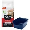 Frisco High Sided Cat Litter Box, Extra Large & World's Best Multi-Cat Unscented Clumping Corn Cat Litter 1 Frisco High Sided Cat Litter Box, Extra Large & World's Best Multi-Cat Unscented Clumping Corn Cat Litter -Frisco 293046 MAIN. AC SS1800 V1619997135
