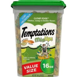 Temptations MixUps Catnip Fever Flavor Soft & Crunchy Cat Treats & Frisco Bird With Feathers Teaser Wand Cat Toy With Catnip -Frisco 293912 PT1. AC SS1800 V1620082321