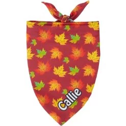Frisco Fall Leaves Personalized Dog & Cat Bandana