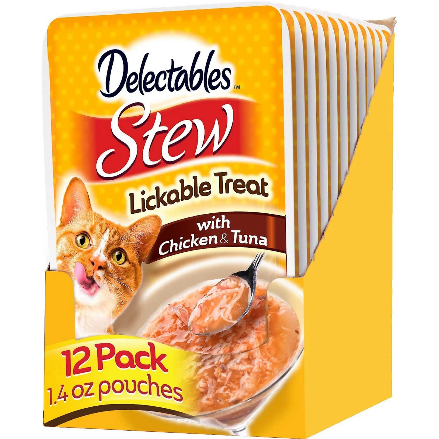 Hartz Delectables Stew Chicken & Tuna Lickable Cat Treat & Frisco Foldable Play Tri-Tunnel Cat Toy 4 Hartz Delectables Stew Chicken & Tuna Lickable Cat Treat & Frisco Foldable Play Tri-Tunnel Cat Toy - Image 2