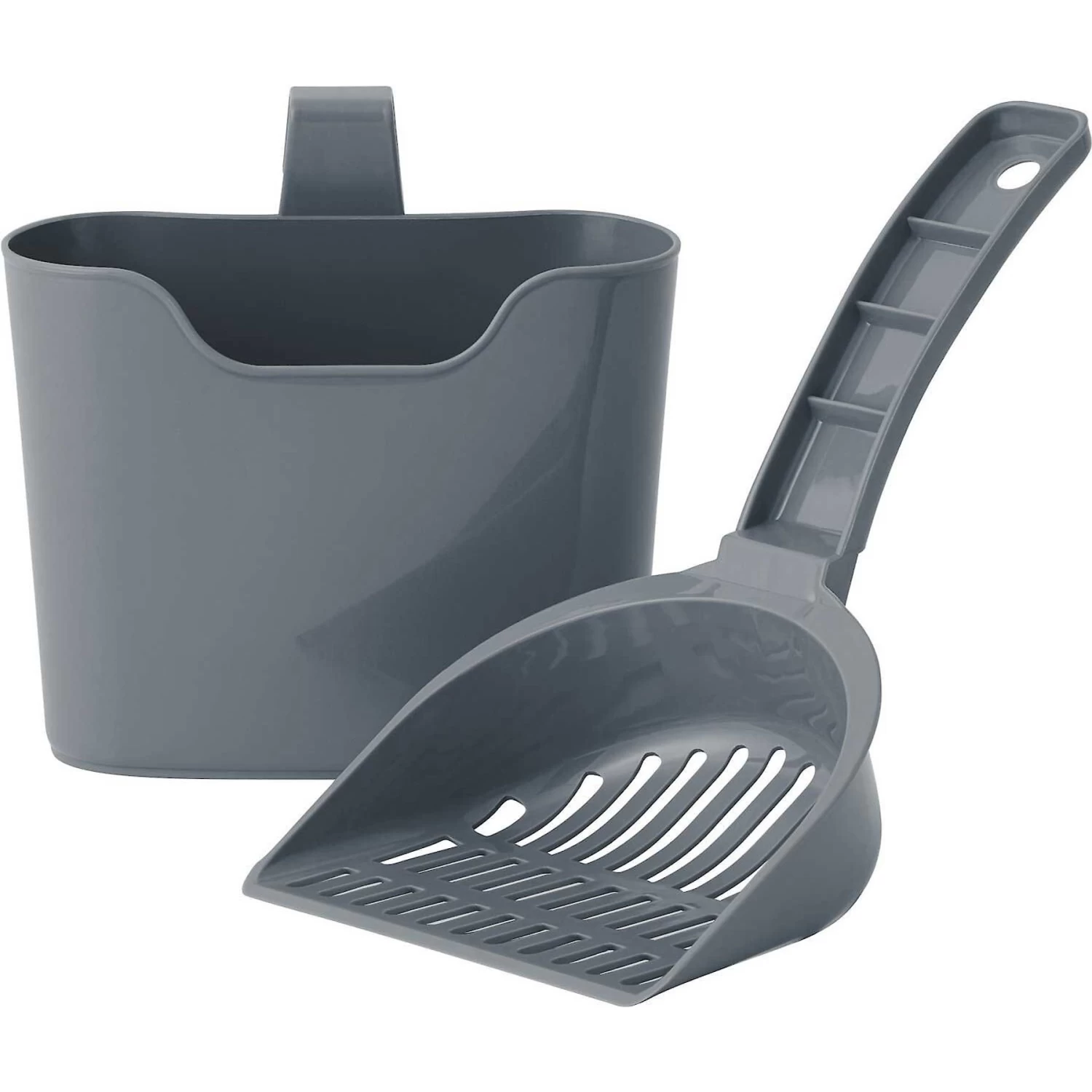 Frisco Plastic Litter Scooper With Caddy & IRIS USA Open Top Litter Box With Scatter Shield 5 Frisco Plastic Litter Scooper With Caddy & IRIS USA Open Top Litter Box With Scatter Shield - Image 3